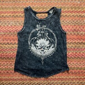 BLACK MOON LOTUS HOLEY OPEN BACK YOGA TANK